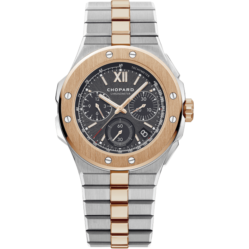 298609-6001 Alpine Eagle XL Chronograph Stainless Steel - Rose Gold / Black / Bracelet - Image 1